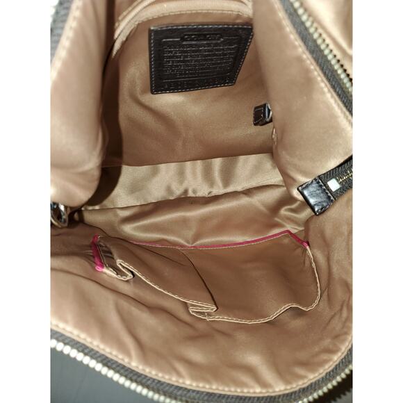 Coach Brown Leather Messenger Shoulder Bag - Picture 7 of 10